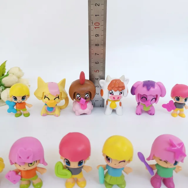 30PCS/lot Cartoon Assembly Girl Doll 4-5CM Pvc Kids Toys Limited Collection Birthday Gift Home Decoration 4