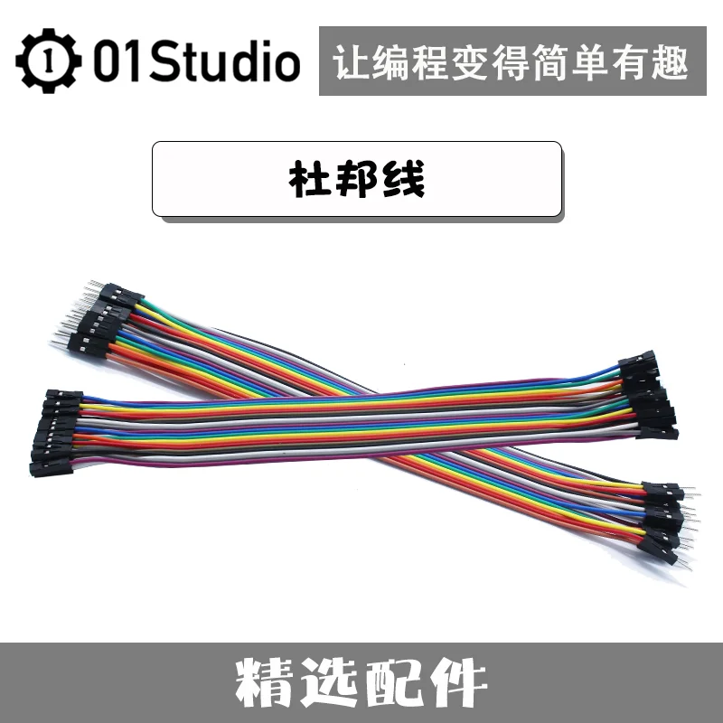 

DuPont Line: Bus to Bus to Bus to Male Color Flat Line Connecting Line 20p-20cm