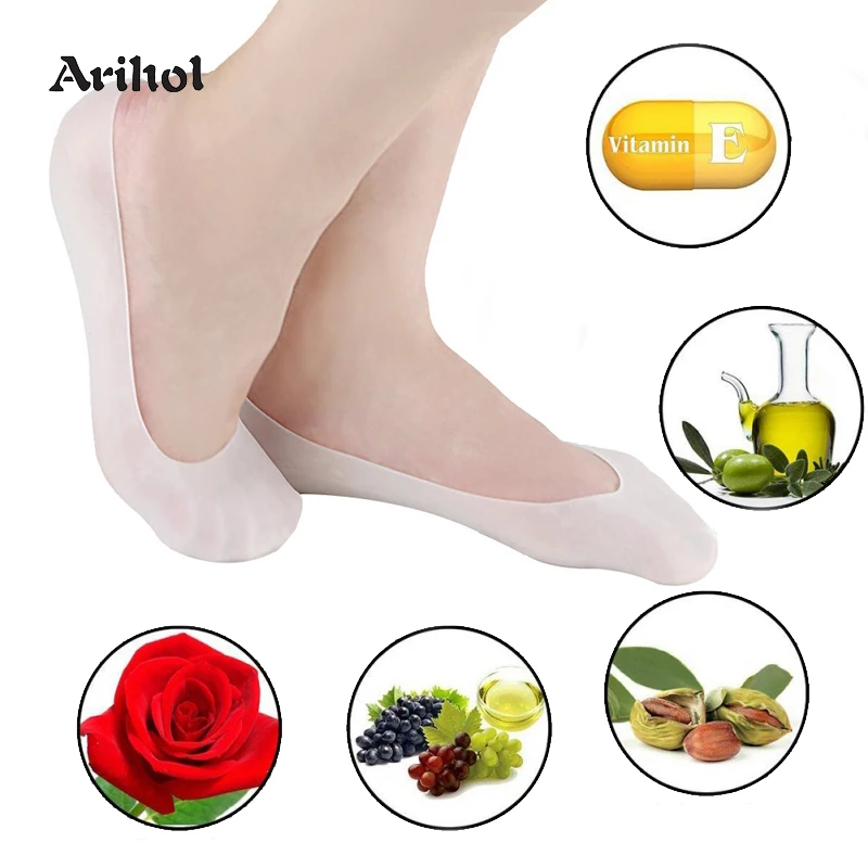 

Foot Skin Care Socks Moisturizing Gel Feet Sleeve Prevents Cracked Heels Dry Feet Plantar Fasciitis Metatarsalgia Foot Care Sock