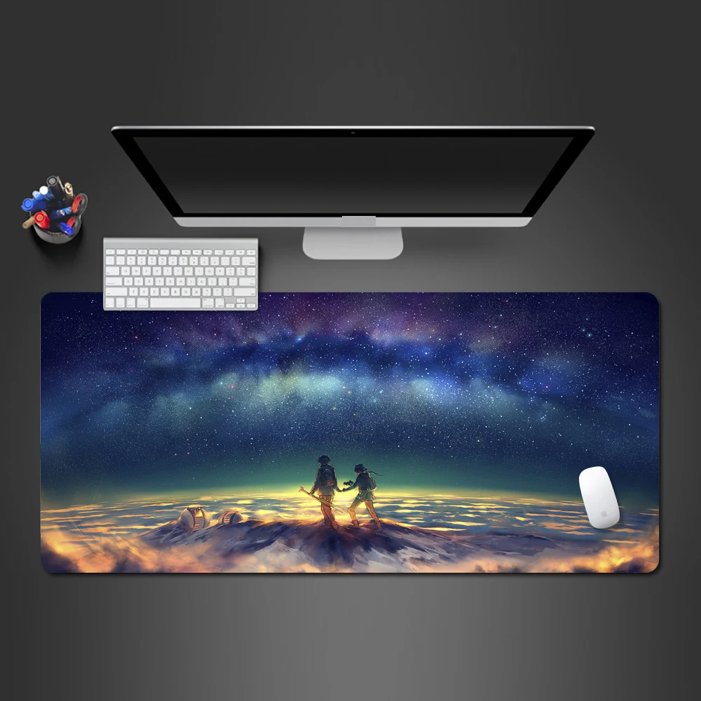 

Gorgeous Late Night Starry Game Mouse Pad Personalized Creative 3D Cool Natural Rubber Best-selling Office Computer Keyboard Pad