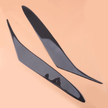 

Black 1 Pair Carbon Fiber Headlight Eyelid Eyebrow Cover Trim Fit for Mazda RX-8 Coupe 2004 2005 2006 2007 2008