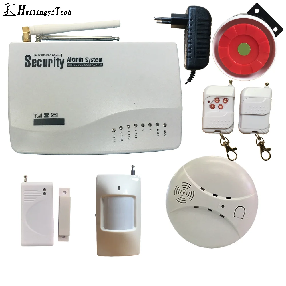 Security GSM Alarm System GSM burglar alarm power failure alarm Free shipping