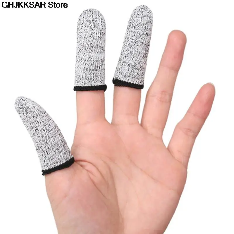Kitchen Anti-Cut Finger Cover Peel Shell Vegetable Picking Cutting Finger Cover 2pcs Protective Peel Fingertip Gloves