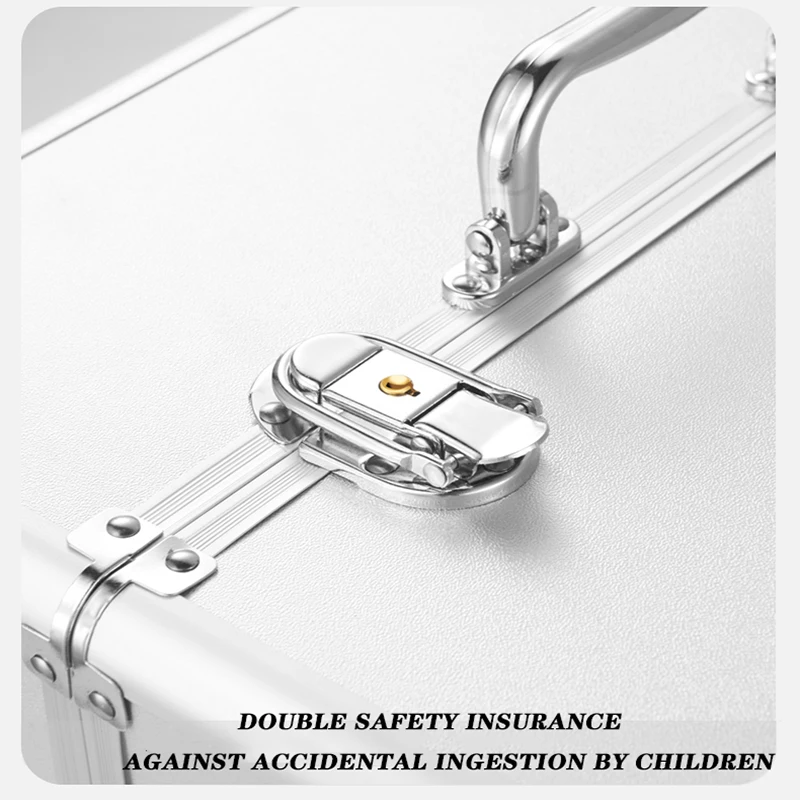 Aluminium Metal Full Set Medical Box Family Multi-Storey Medical Emergency Care Double Open Three Floors Customized