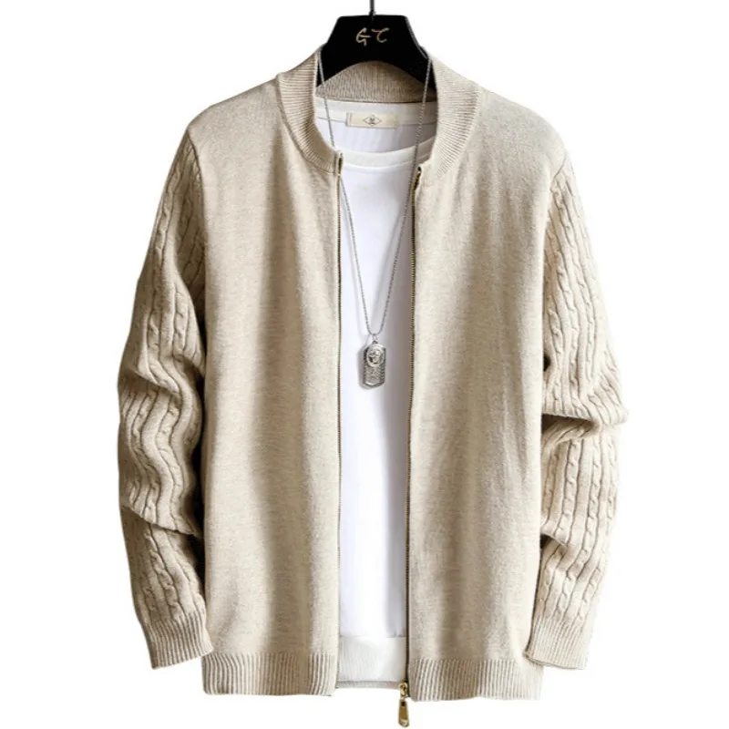 Cardigan Sweater Men's Knitted Coat Spring And Autumn Trend Tops New Style Slim Fit Handsome Gown'S Wear J973 Cardigan Sweater Men's Knitted Coat Spring And Autumn Trend Tops New Style Slim Fit Handsome Gown'S Wear J973