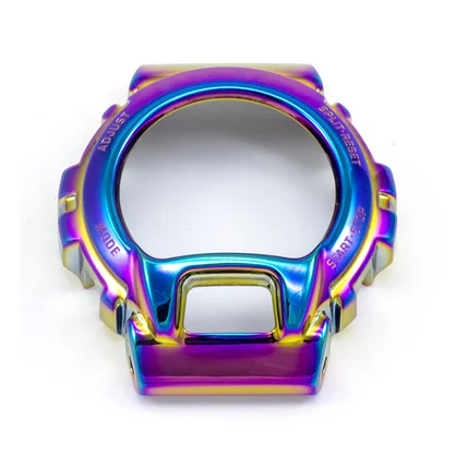 Colorful Bezel 316 Ремешки для наручных часов из нержавеющей стали и ободок для DW6900 чехол для наручных часов с ободком аксессуары для наручных часов 5 цветов - Цвет ремешка: Colorful Bezel