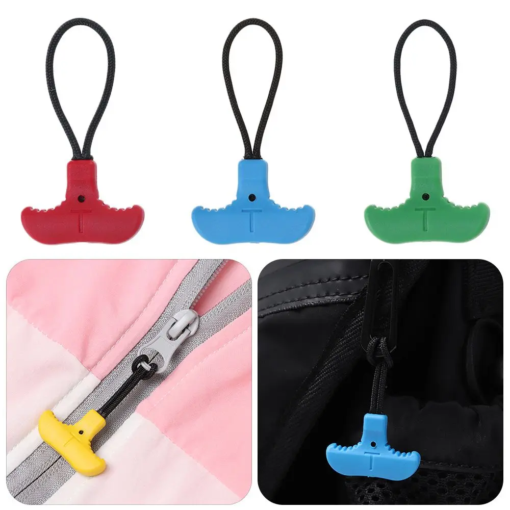T Shape Zipper Colorful Puller Replacement 5/10PCS Clothing Zip Fixer Travel Bag Suitcase Backpack Zipper Practical Tent Fixer Zipper repair kit,zipper pullers,zipper sliders,zipper heads,zipper accessories
