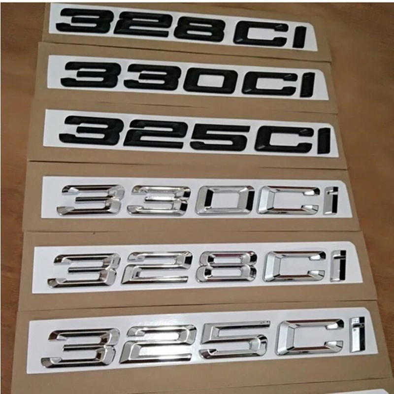 Эмблема ABS для BMW E46 E90 E91 E92 наклейка багажника письмо с номером 325Ci 330Ci 645Ci 325xi 528xi