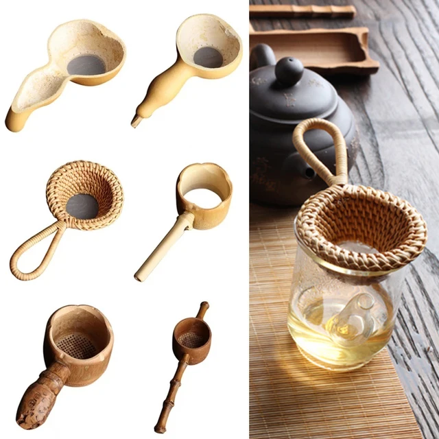 Bamboo Rattan Gourd Shaped Tea Strainers: A Perfect Addition to Your Tea Ceremony