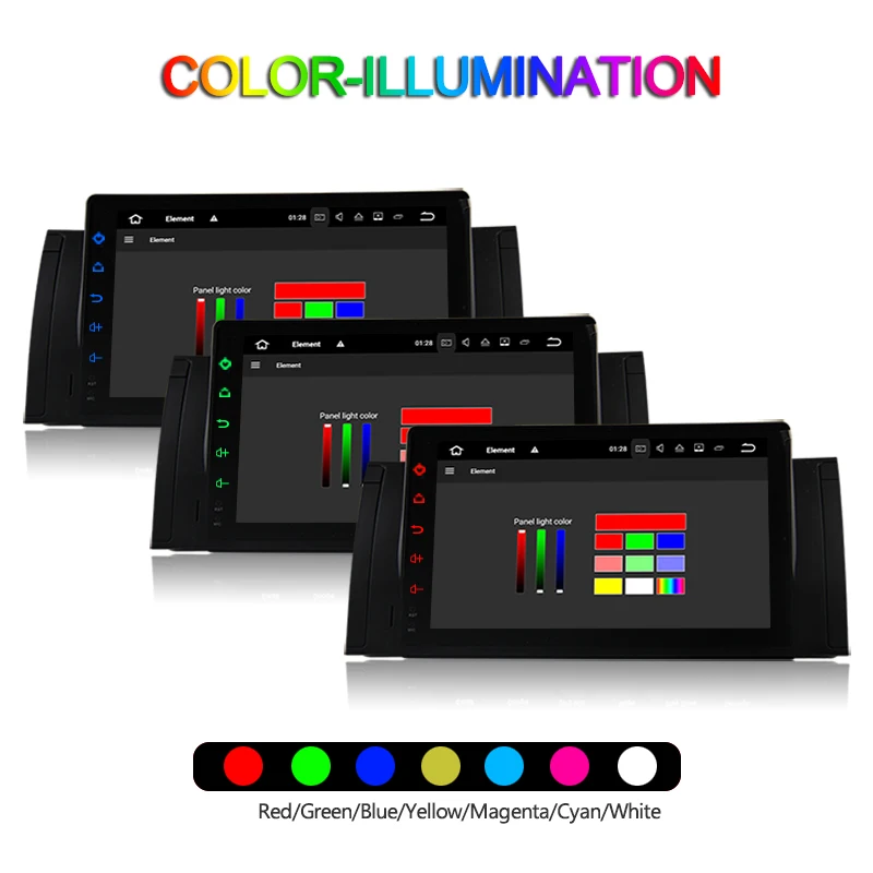 Top Android 9.0 Octa Core 4G RAM 32G ROM GPS Navi 9 " Inch Car DVD Multimedia for BMW E53 X5 2000-07/E39 5er 96-03 with Radio/BT/RDS 15