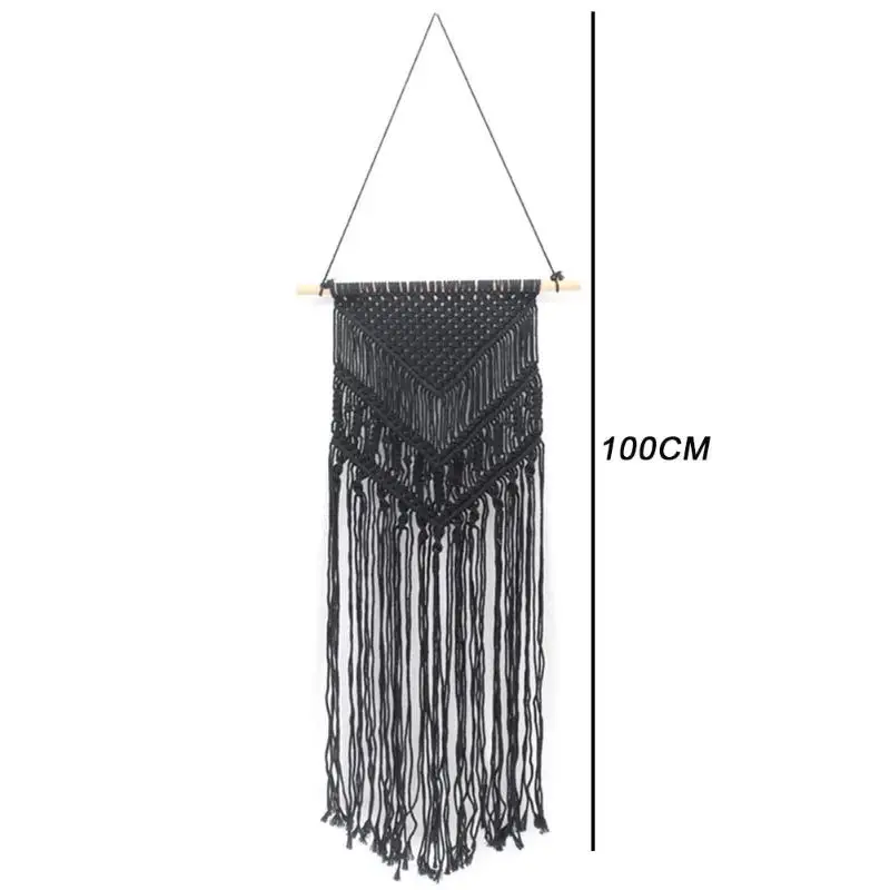 A Macrame Wall Hanging Tapestry Bohemian Cotton Rope Boho Tapestry Apartment Dorm Living Room Art Decor Craft Home Decor - Цвет: A