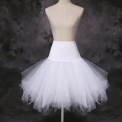 Short Wedding Bridal Petticoat Underskirt Cosplay Party Crinoline Slips Without Hoops