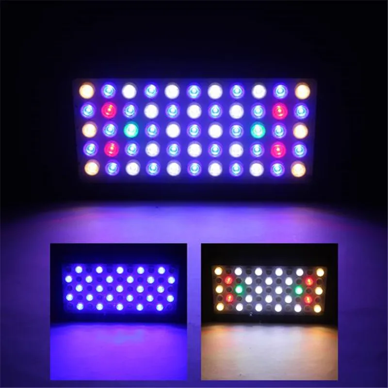 

55x3W Adjustable Light LED Aquarium Light for 60*60cm Aquarium US Plug Black
