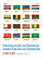 Indonesia Flag patcheswork fabric embroidery patch in Patches iorn patches for clothing flower PT0209-R