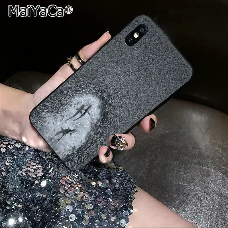 MaiYaCa океан КИТ Акула плавание Роскошный чехол для телефона Apple iphone 11 pro 8 7 66S Plus X XS MAX 5s SE XR чехлы