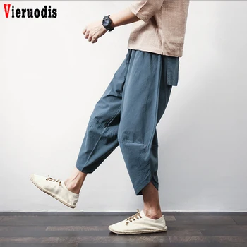 

Men Baggy Ultralarge print Pants Casual Calf-Length Pants Male Summer Punk Street Pants Lantern Pants Men Hiphop Jogger Trousers