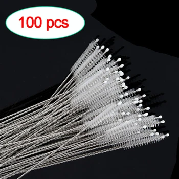 

FUHAIHE 100pcs 14mm 10mm /lot brushes for reusable plastic straws Eco-friendly stainless steel straw brush 20cm