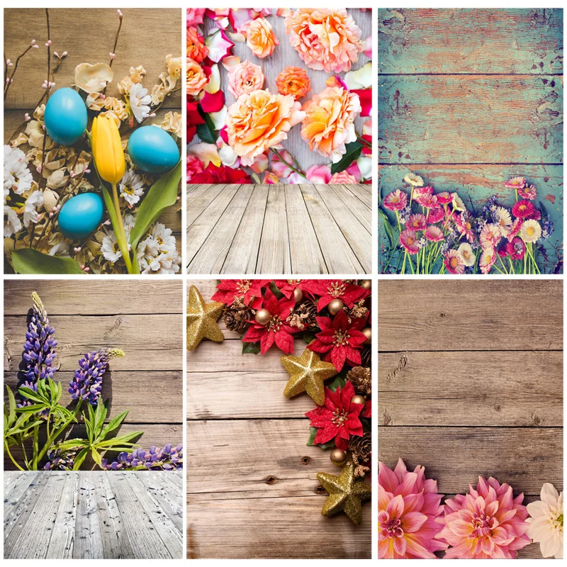 

Vinyl Custom Photography Backdrops Prop Wooden Planks Theme Photography Background 191108BC-001