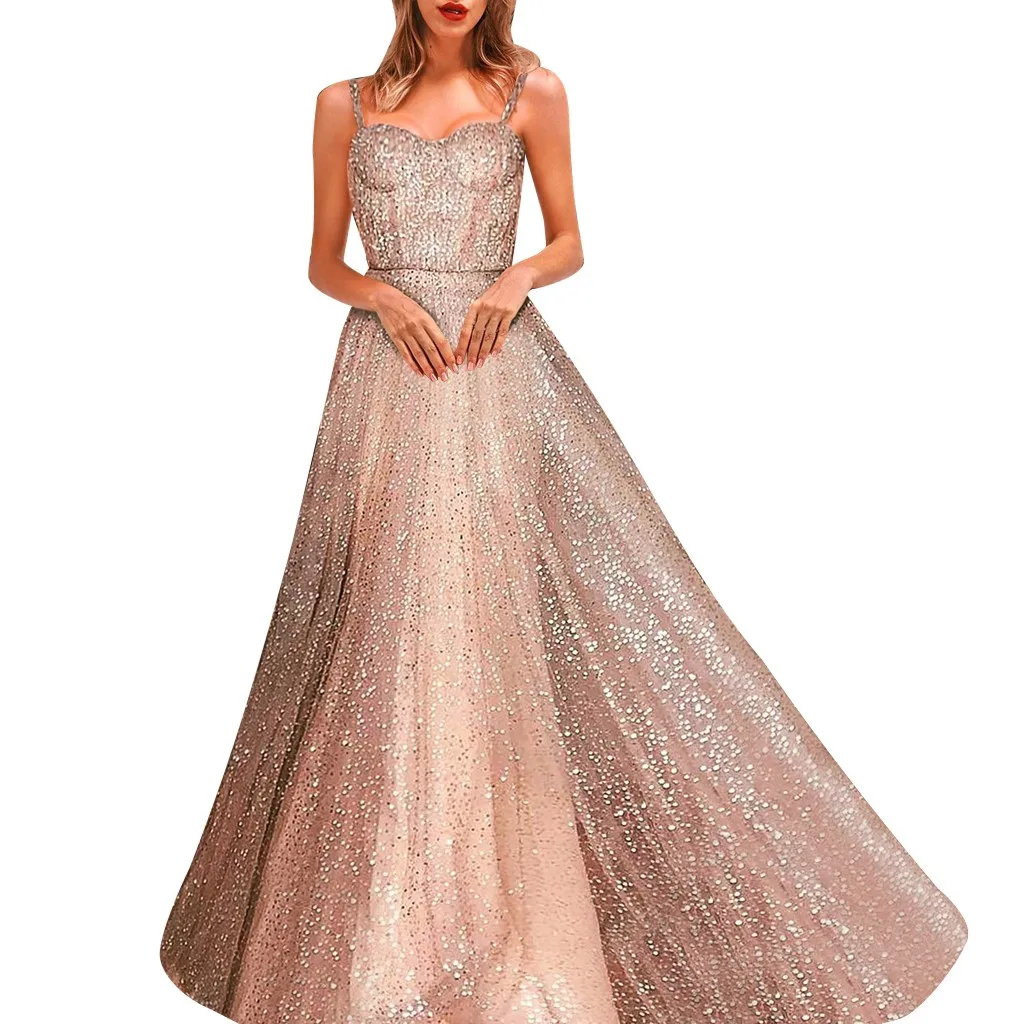 Сексуальное Золотое Длинное Платье vestidos de festa женская одежда осеннее однотонное Повседневное платье без рукавов на бретельках sukienki