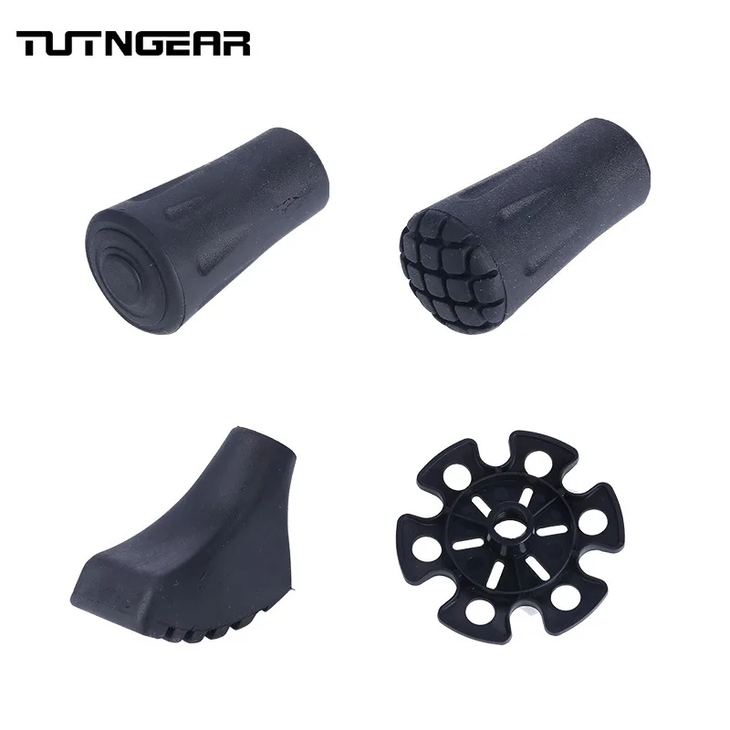 

General-Purpose Alpenstock Mat Anti-slip Pad Non-slip Head Circle Its Tip Case Protection Ferrule Case Snow Pole Mud Torr