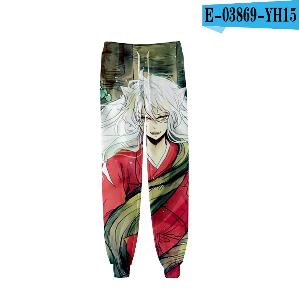 Inuyasha, 3D штаны, высокое качество, спортивные штаны, модные, популярные, трендовые, удобные, повседневные штаны - Цвет: E03869
