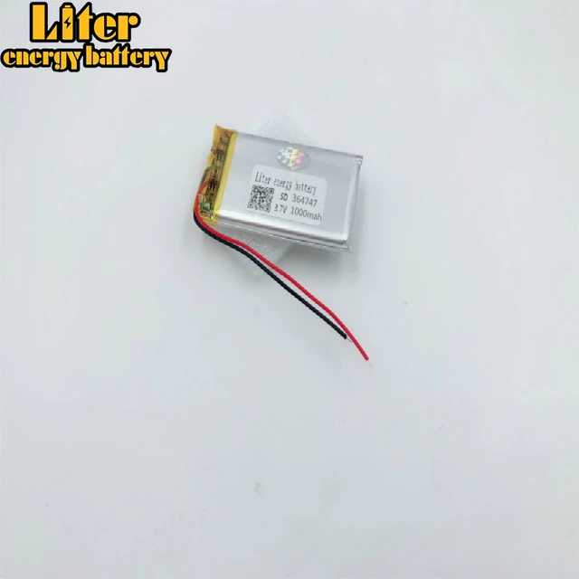 364747 354545 3550505 3.7V,1000mAH, PLIB; polymer lithium ion / Li  