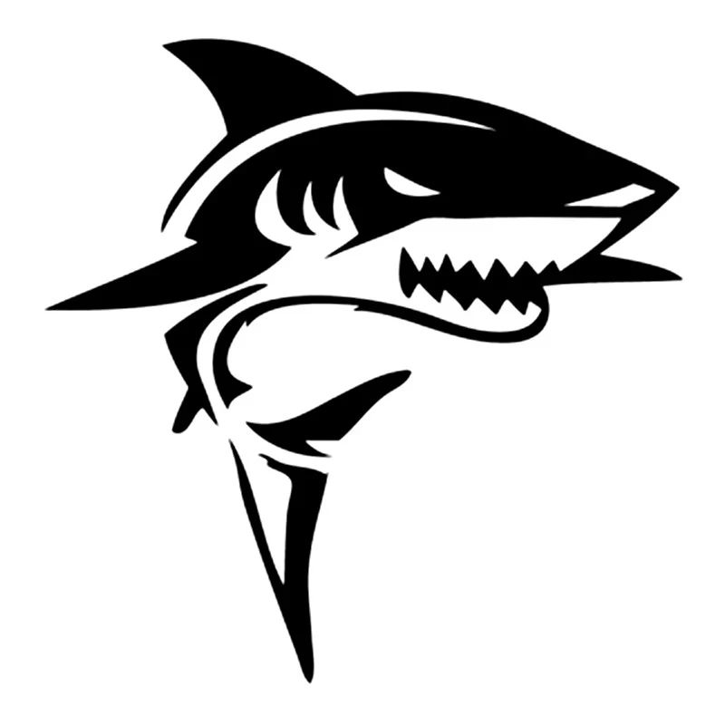Car Stickers Decor Motorcycle Decals Shark Funny Decorative Accessories Creative Sunscreen Waterproof PVC | Автомобили и