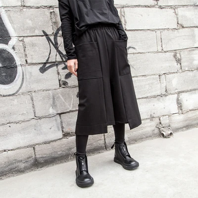 2020 early spring European and American new style Capri pants casual loose straight leg trousers irregular plus-size women's wea 2020 early spring European and American new style Capri pants casual loose straight leg trousers irregular plus-size women's wea