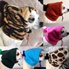 Small Fur Ball Pet Hat Warm drawstring adjustment hat winter dog hat Fleece Puppy Outdoor Cold Protection 1