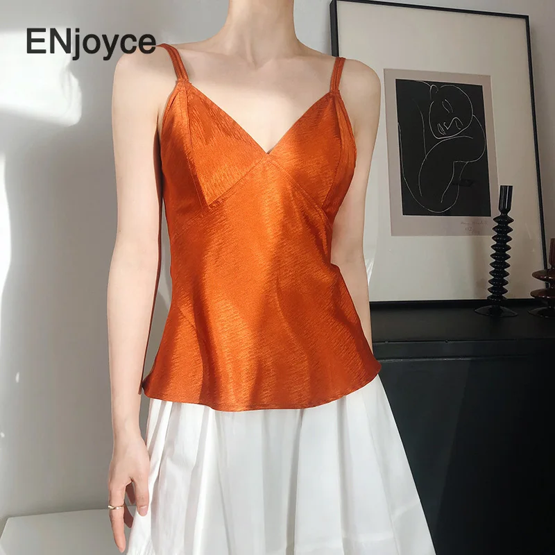 orange chiffon shirt