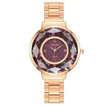 

HobbyLane Women Quartz Watch with Rolling Bead Matte Dial Alloy Band Analog Fashion Lady Wristwatch