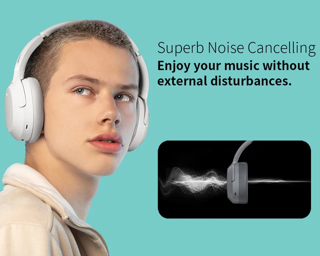 Edifier W820NB Wireless Headphones Hybrid ANC Active Noise Cancelling  Hi-Res Audio Bluetooth 5.0 40mm Driver Bluetooth Headset - AliExpress
