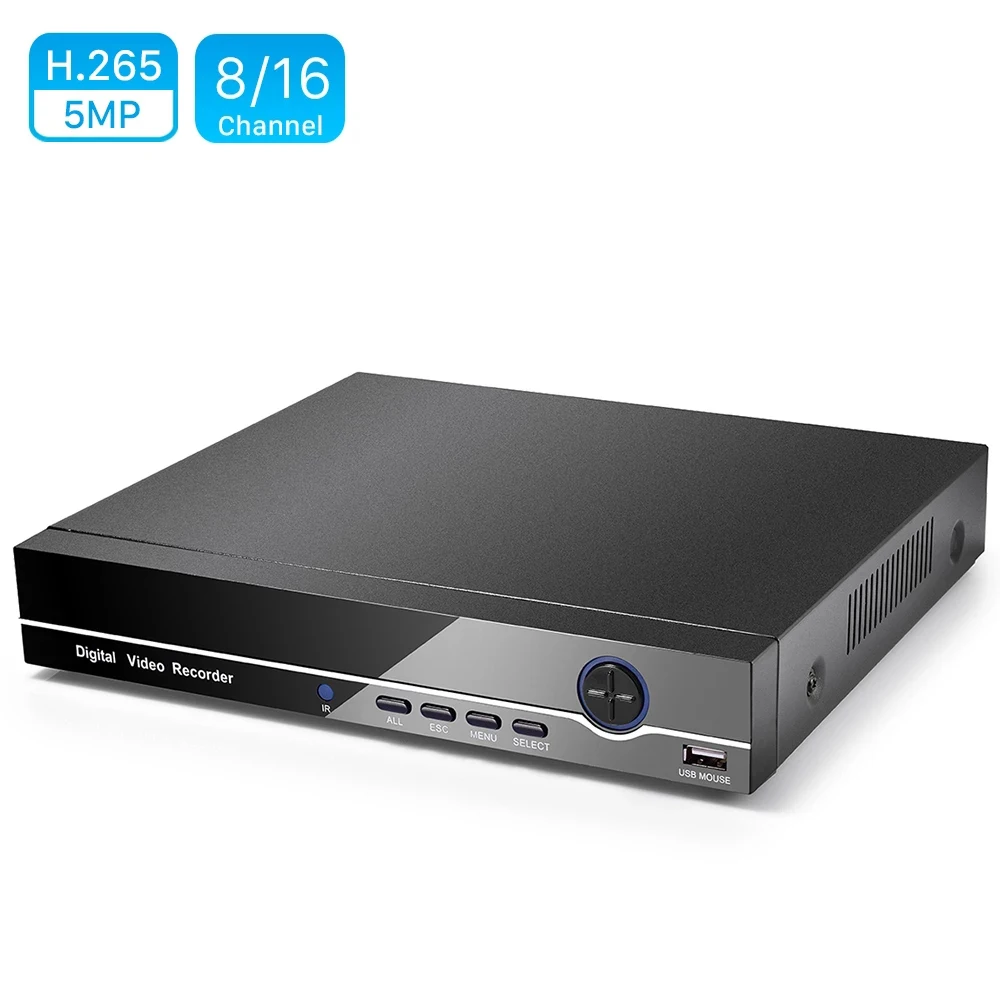 BESDER H.265 16CH 5MP/1080P CCTV NVR 8 Channel 4MP Network Video Recorder 2.0 for 5MP 4MP 1080P IP Camera XMEYE P2P Cloud Email
