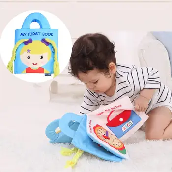 

Baby Cloth Book Practice Hand Infant Early Cognitive Development Quiet Books Soft Lovely Washable Parent-Child Interaction Book