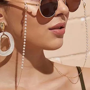 

1pcs Eyeglass Strap Reading Glasses Hanging Chain Fashion Sunglasses Spectacles Holder Neck Cord Glasses Slip Metal Chain