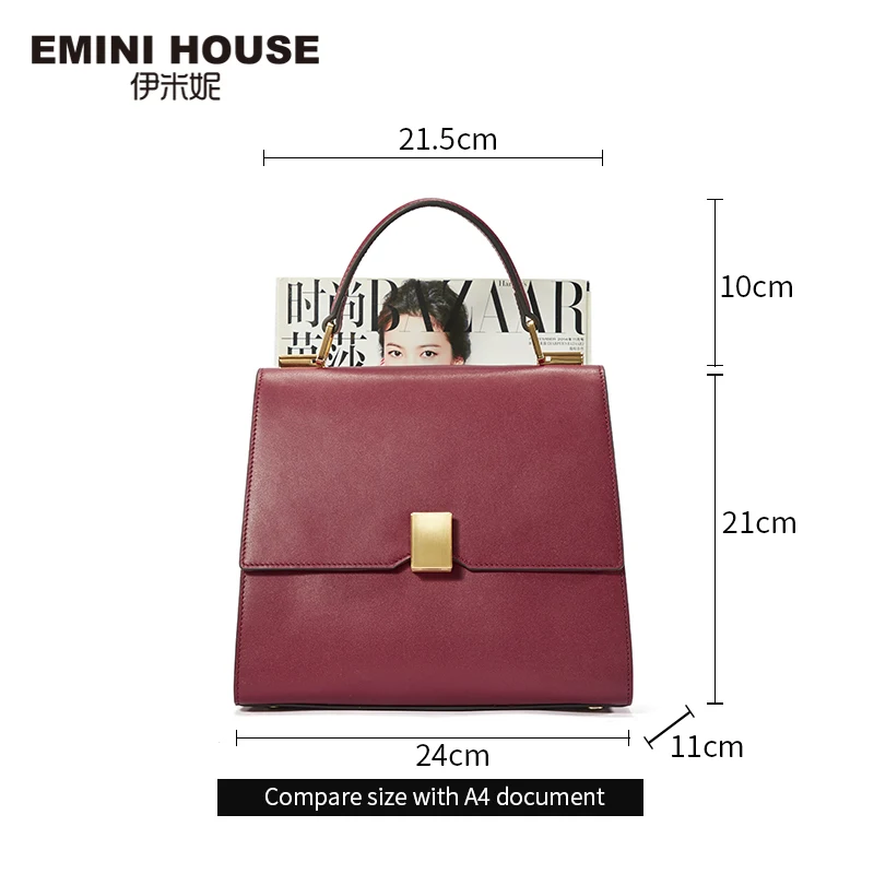 Классическая сумка EMINI HOUSE с замком роскошные дамские сумочки дизайнерские сумки