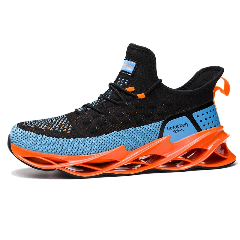 High Quality Mesh Breathable Sports Shoes Men's Shock-absorbing Anti-skid Sports Shoes 2021 Spring New Fashion Casual Shoes