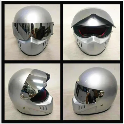 TT& CO ретро мотоцикл электромобиль полный шлем стекло стальной материал шлем