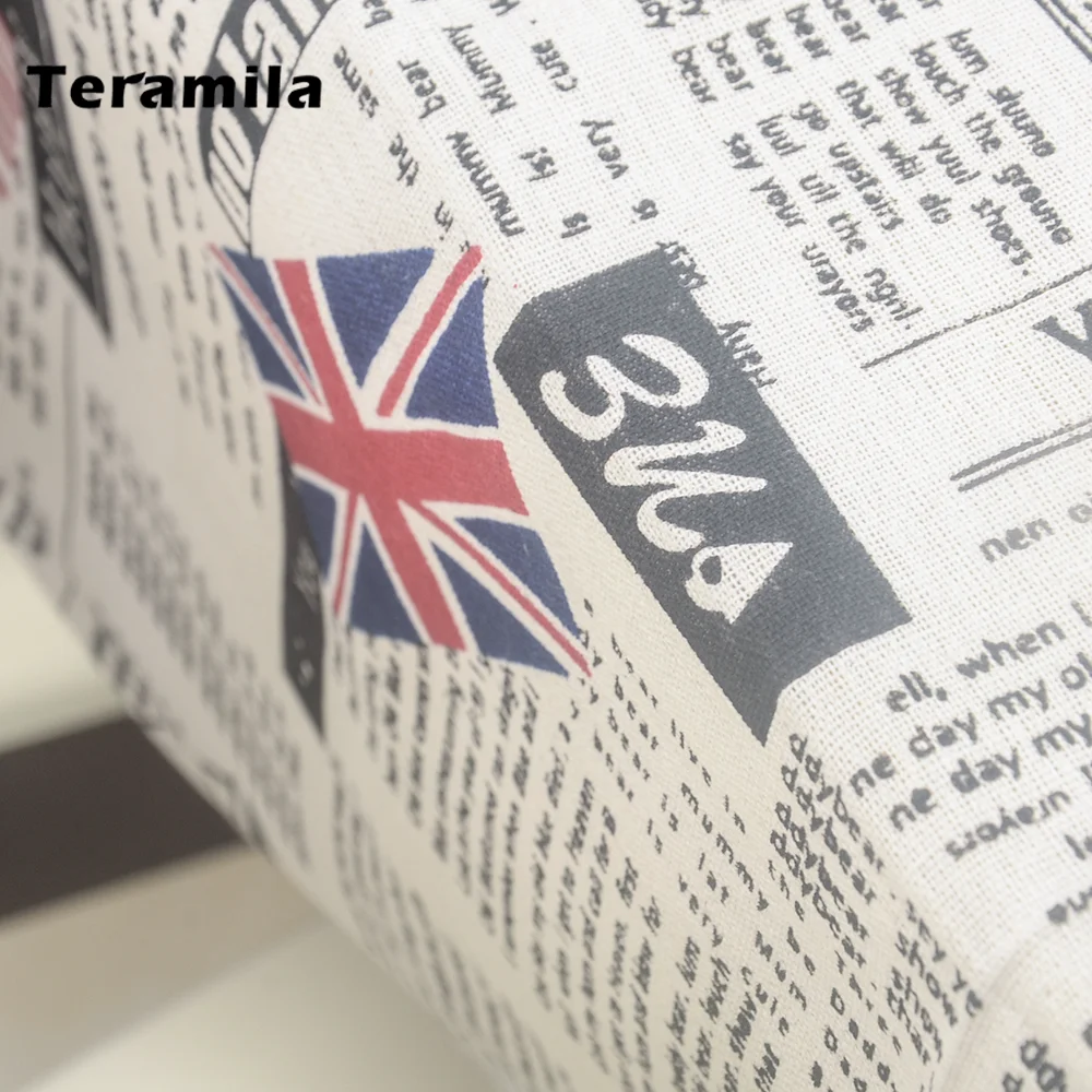 Teramila Text Design Lace Side Dining Table Cloth Rectangular Thick Linen Cotton Table Cover For Party Wedding Mantel Tablecloth