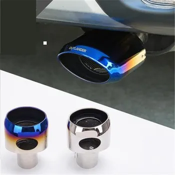 

304 stainless steel tail pipe exhaust pipe muffler automotive styling for 2013-2018 Mitsubishi Outlander Samurai Car styling