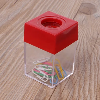 

1Pc Magnetic Clip Dispenser Paper Holder Square Box Case Random Color