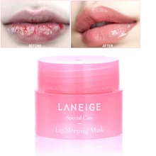 Makeup Lipstick Lipgloss Sleeping-Mask Lip-Blam Mini Korea Base-Cream Care Night-Moistener