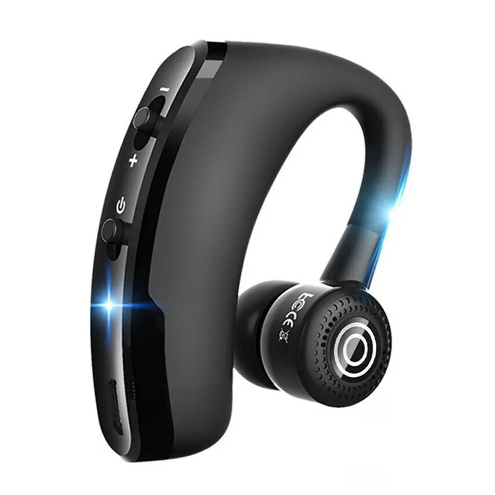 V8 бизнес Bluetooth гарнитура V4.1 гарнитура с микрофоном беспроводная гарнитура Bluetooth гарнитура для смартфона Xiaomi samsung - Цвет: Черный