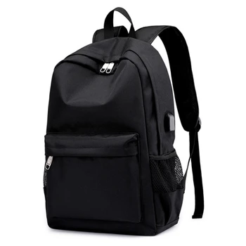 

Oxford Fabric Mens Casual Backpack Korean Fashion Usb Charging Male Notebook Backpack Men Travel Backpack
