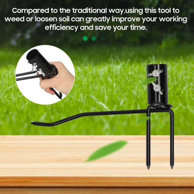Álló Gyomnövény Szerszám Fogantyú Nélkül Kézi Hordozó Hordozható Fű Gyom Eltávolító Átültetési Kerti Gyep - Image 5
