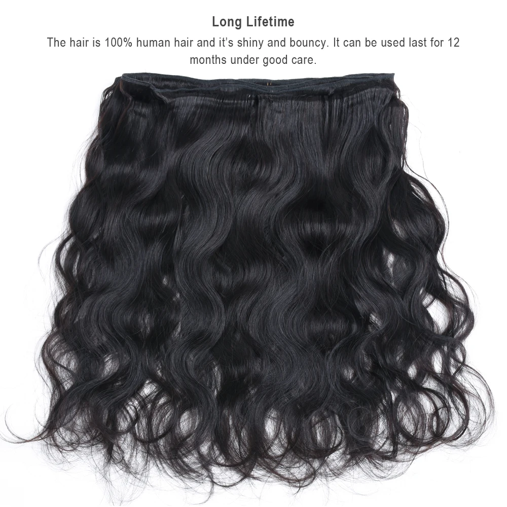 Sindra Peruvian Body Wave Hair Bundles Remy Human Hair Weave Extensions Natual Color 8-30 Inch Human Hair Extensions (5)