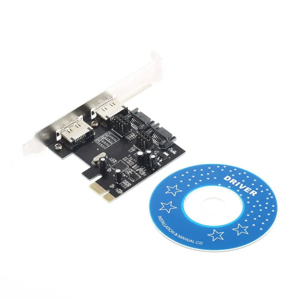 

1pc PCI-E To SATA3.0 Three Generations PCIE SATA3 Expansion Card PCI-E Adapter In stock!