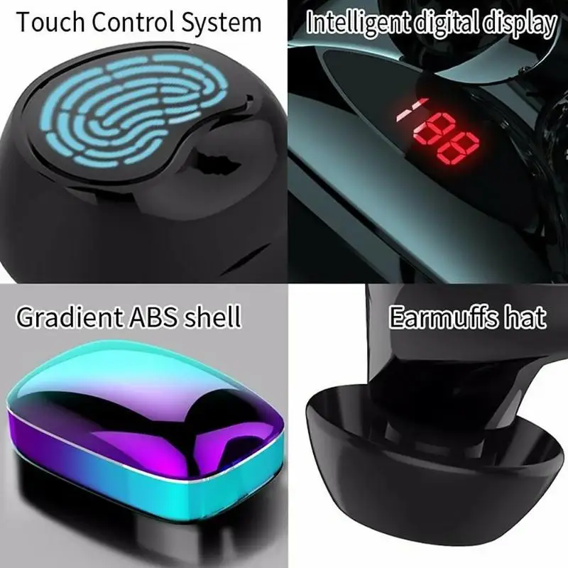 X29 TWS bluetooth 5,0 наушники, мини беспроводные наушники с 2000 мАч зарядным устройством, шумоподавляющая Спортивная гарнитура