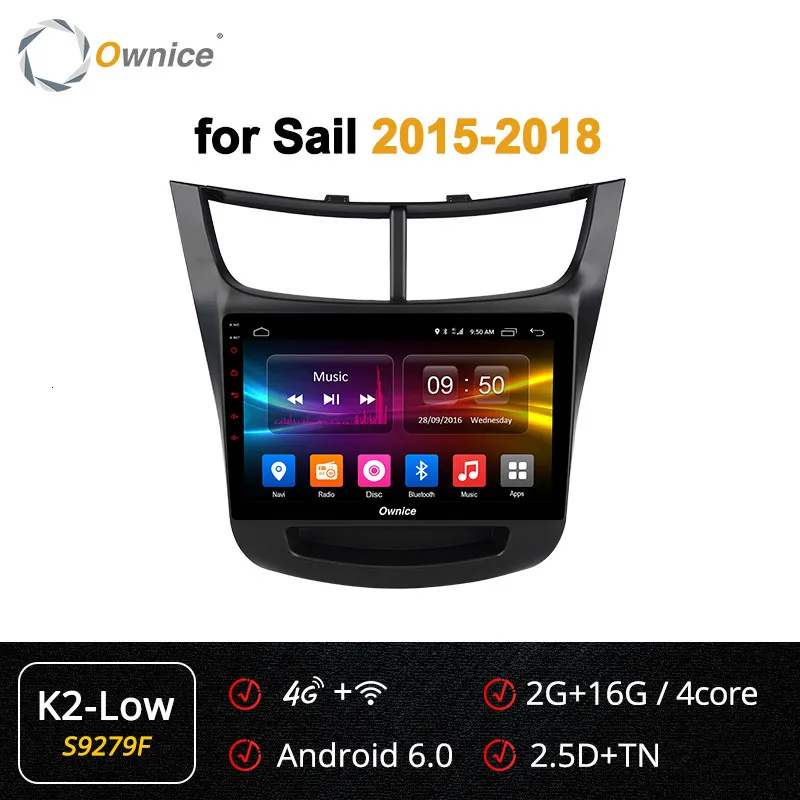 Ownice K6 K5 K3 Oem автомобильный ПК Android 9,0 система 4 Гб+ 64 Гб Gps Радио Навигация для Chevrolet Sail