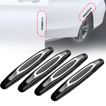 

4Pcs Rearview Mirror Trim Sticker Auto Door Protector PVC Car Accessories Anti Collision Strip Styling Edge Guard Decorative